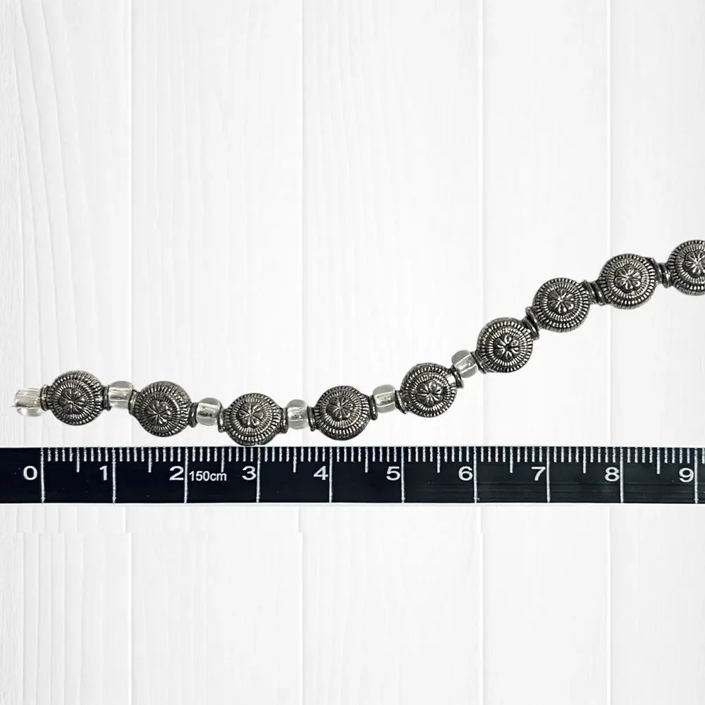 LOT Metallic Beads Jewelry Making Silver Tone Goldtone Mix Hearts Spacers Crafts